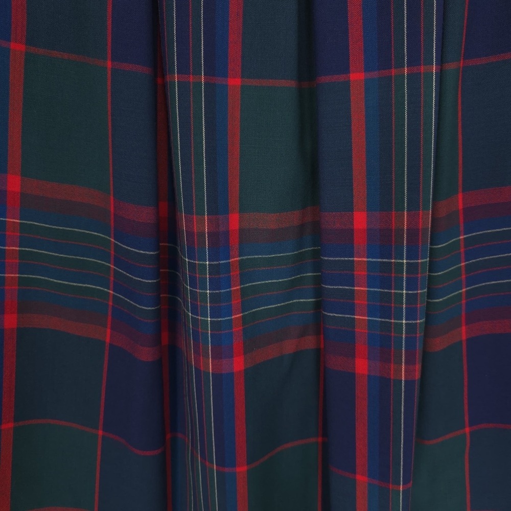 PENDLETON Plaid 100% Virgin Wool Skirt Knee Lenght Vintage USA Made Size 8 Check - Picture 8 of 11